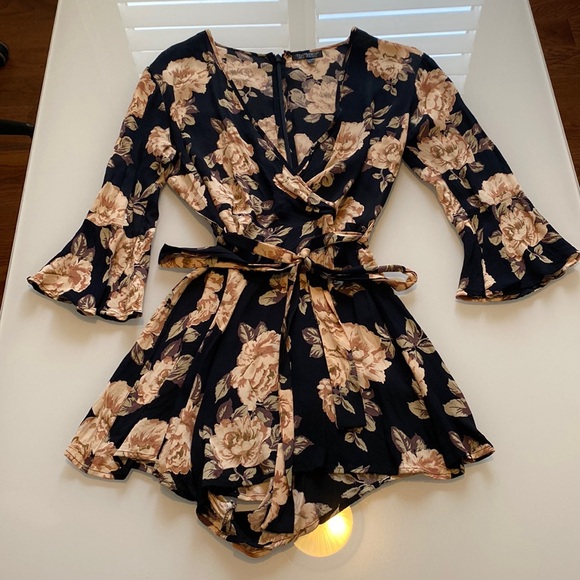 Top Shop Floral Romper - Picture 1 of 3